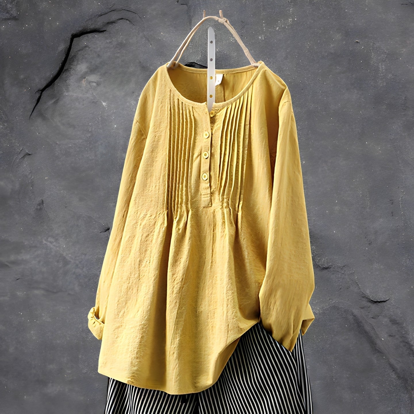 Delia Marie | Pleated Tunic Blouse