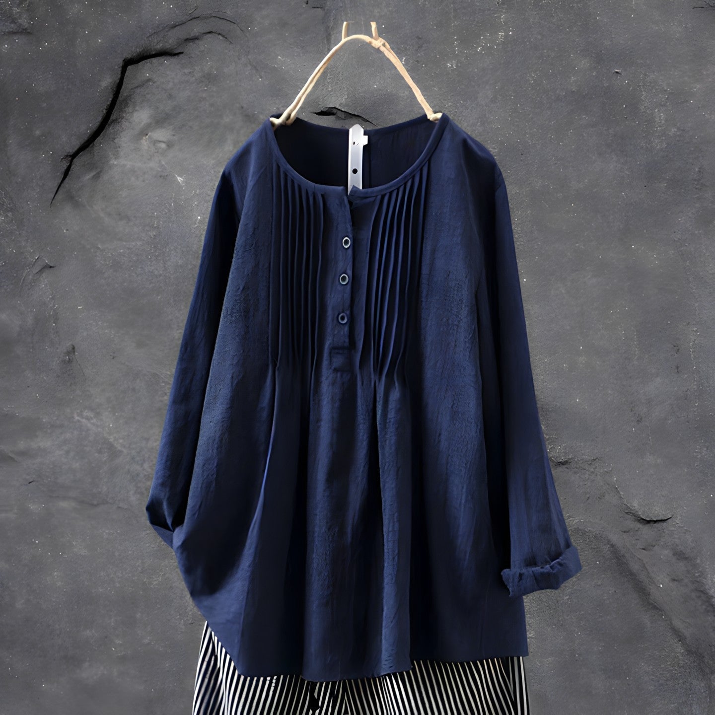 Delia Marie | Pleated Tunic Blouse