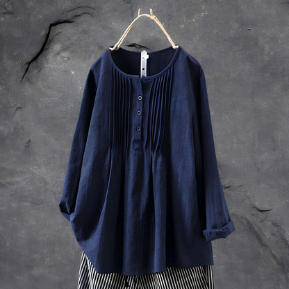 Delia Marie | Pleated Tunic Blouse