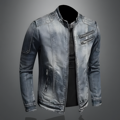 Ace | Denim Moto Jacket