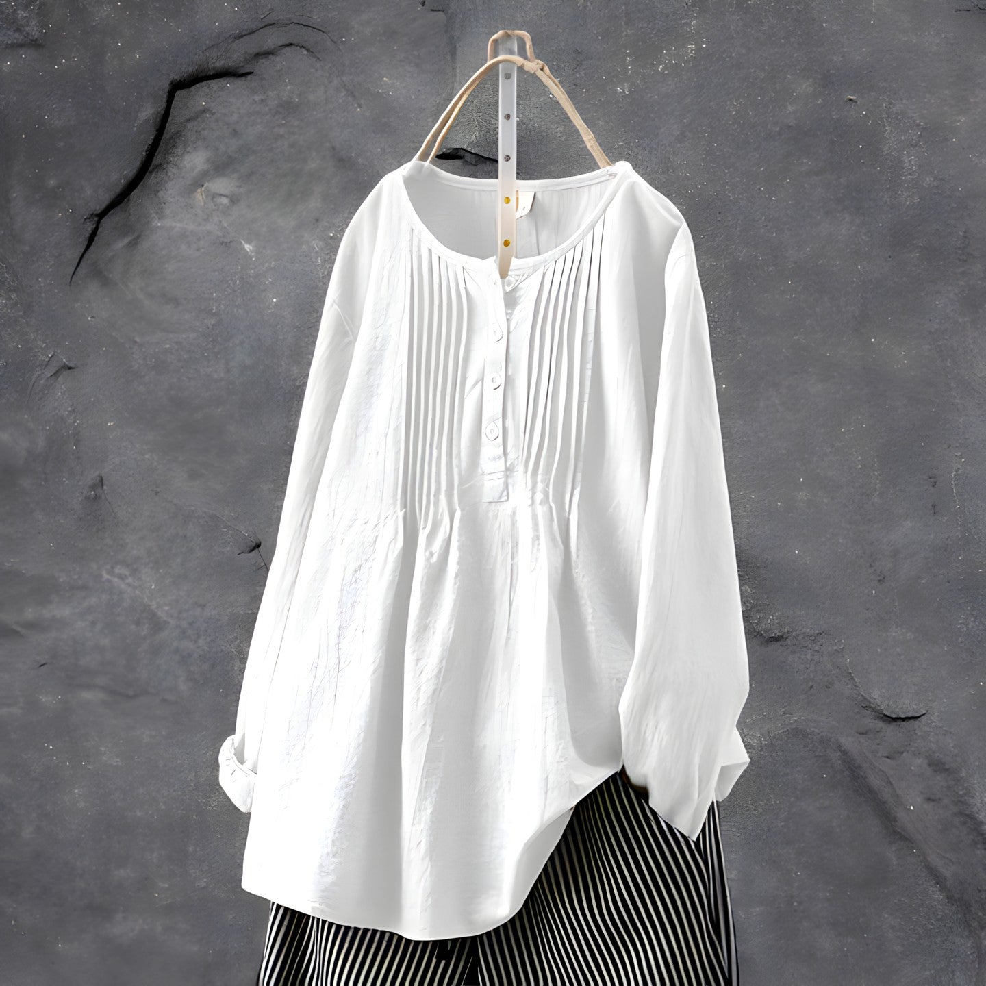 Delia Marie | Pleated Tunic Blouse