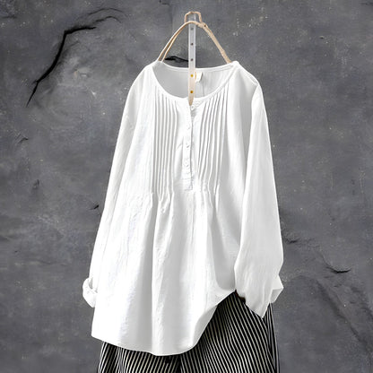 Delia Marie | Pleated Tunic Blouse