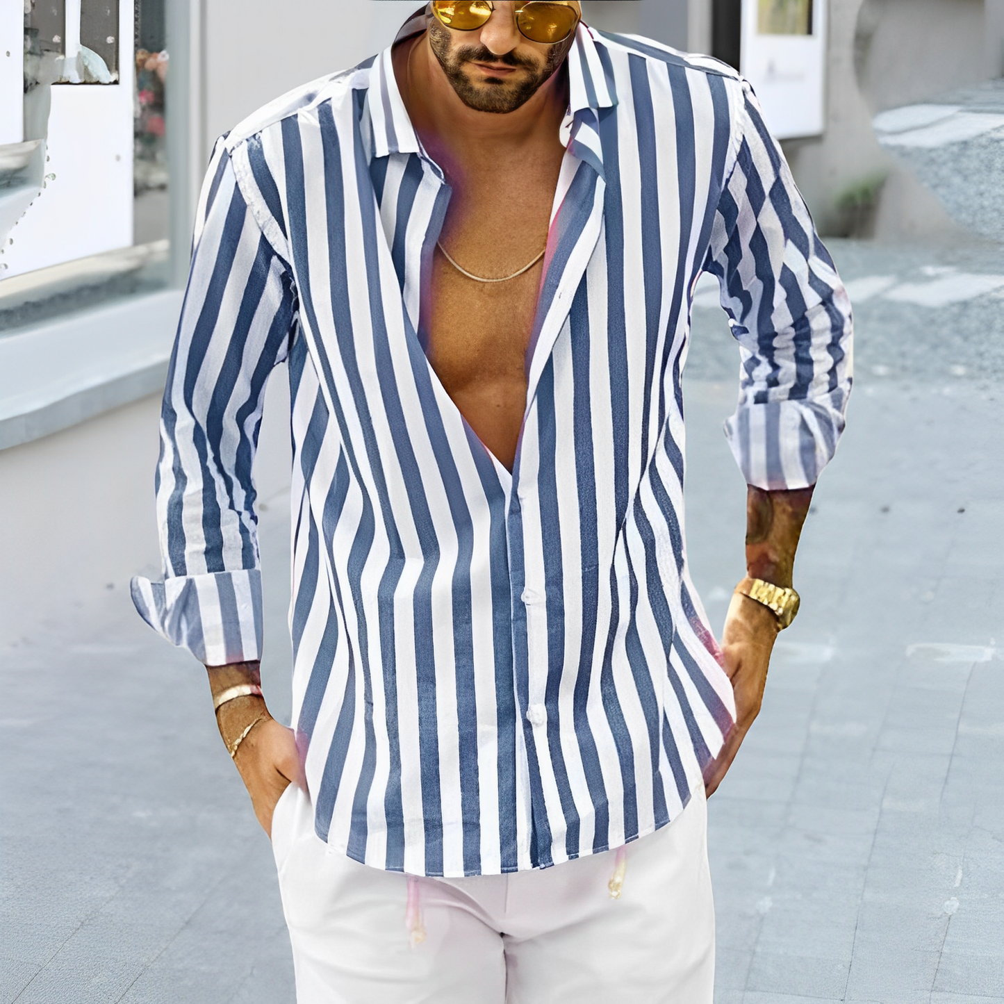 Martin Ellis | Striped Casual Shirt