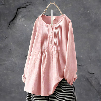 Delia Marie | Pleated Tunic Blouse