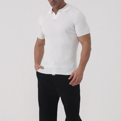 Lachlan | Ribbed Short-Sleeve Tee