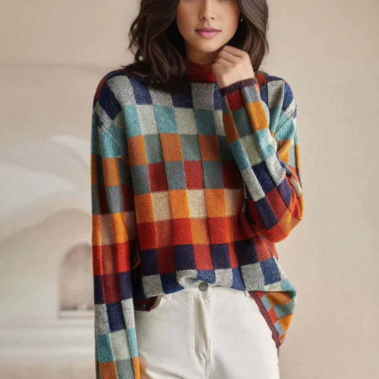 Karasi | Checkerboard Pullover