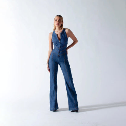 Linda | Denim Jumpsuit