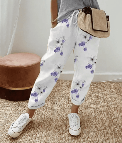 Delphine | Comfortable Cotton Trousers