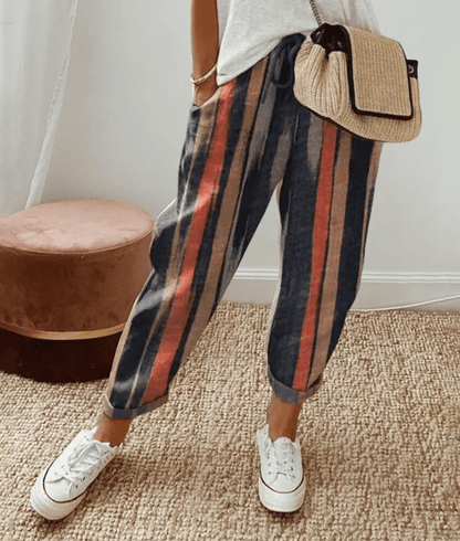 Delphine | Comfortable Cotton Trousers