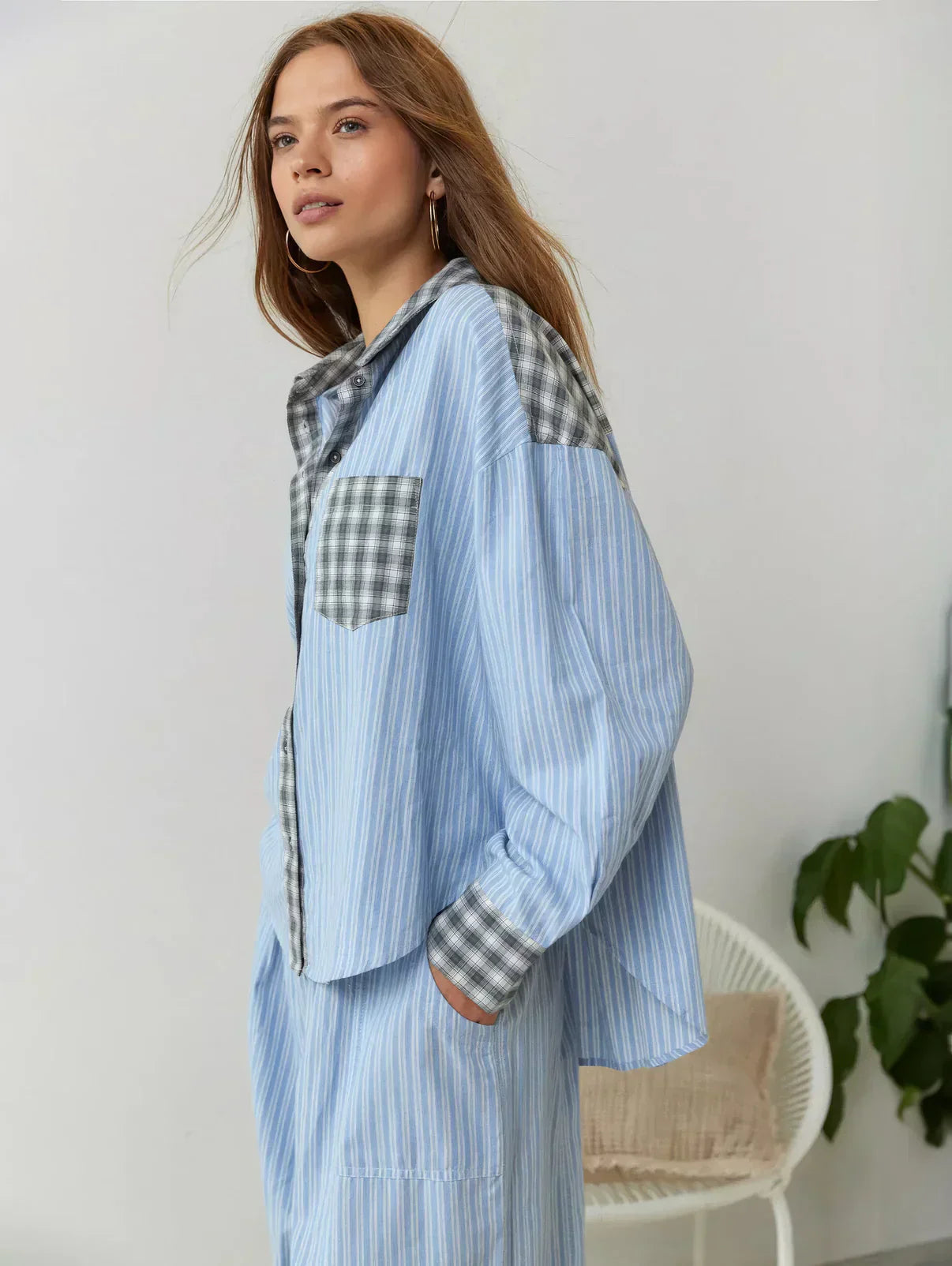 Mara | Cozy Plaid Pajama Set