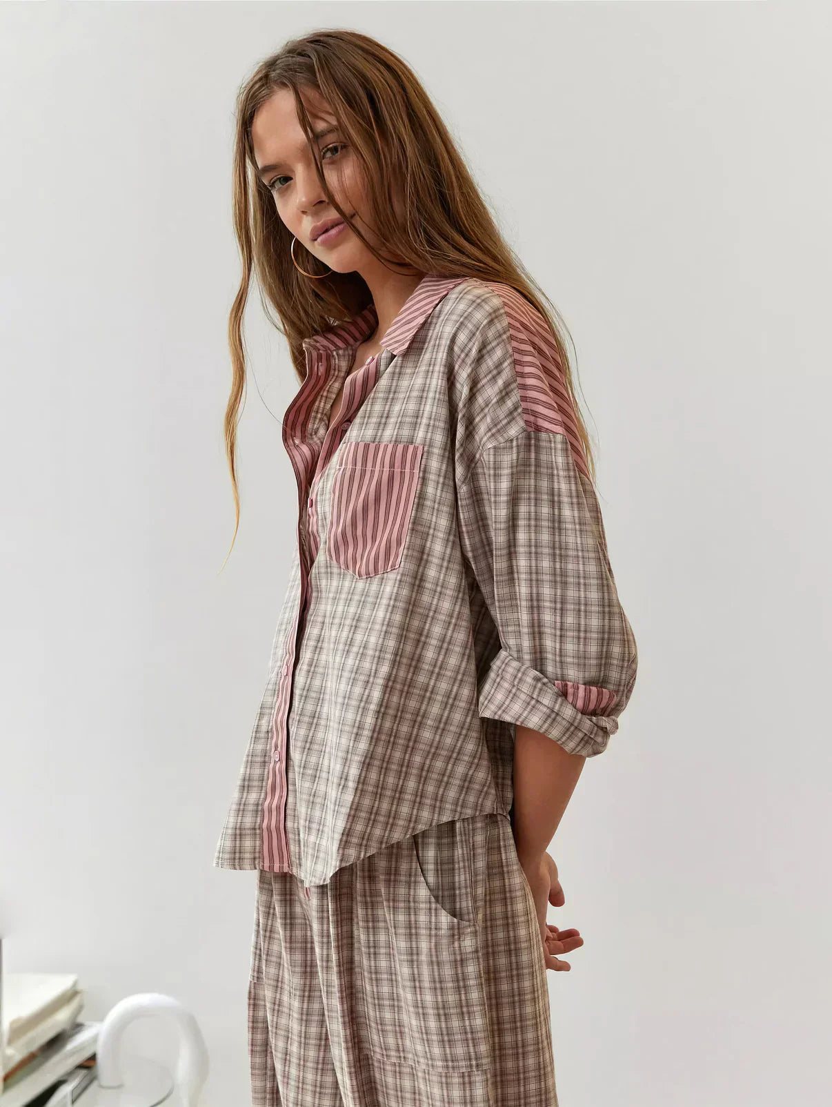 Mara | Cozy Plaid Pajama Set