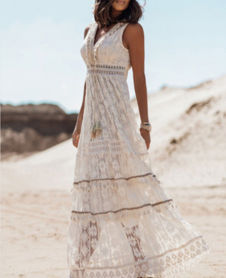 Marina | Elegant Boho Maxi Dress