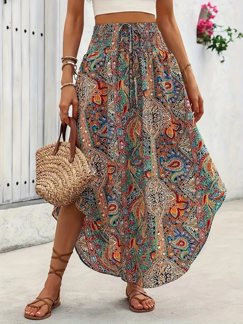 Delilah | Vibrant Boho Skirt