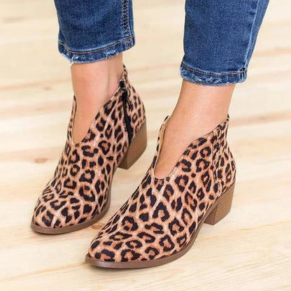 Luxe Stride™ Booties | V-cut Ankle Boots