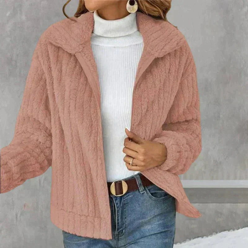 Mia | Zip-Up Fuzzy Coat